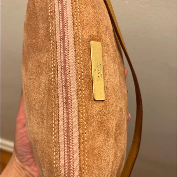 Gucci Suede pink/tan baguette - Picture 4 of 9